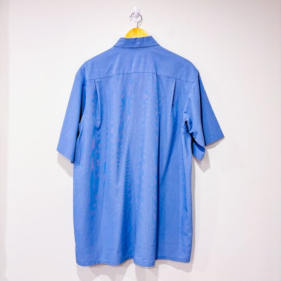 JOSEPH & FEISS | Light blue micro-check short-sleeve shirt | Soft modal | XL * - Picture 2 of 7